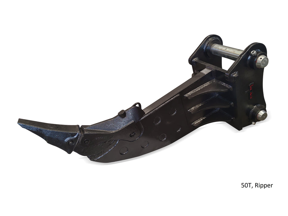 Impact Attachments 50-tonne ripper, designed for breaking up tough ground and heavy-duty excavation tasks.