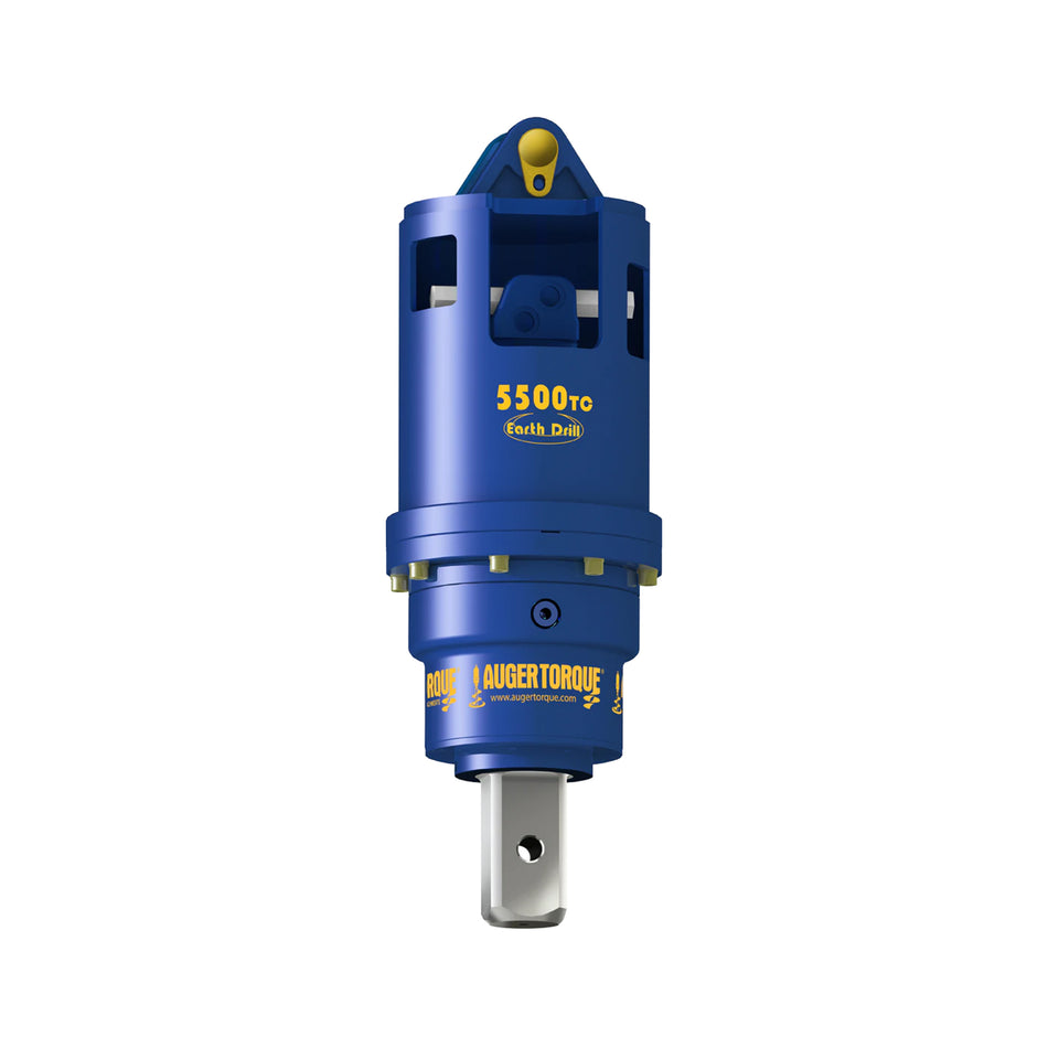 Auger Torque Earth Drill 5500 MAX, a high-performance hydraulic auger drive unit designed for powerful and efficient drilling operations. Suitable for various applications including construction, landscaping, and agriculture, this auger drive is compatible with a range of auger bits such as earth augers, rock augers, tree augers, and multi-purpose augers, ensuring versatility and reliability in tough drilling conditions