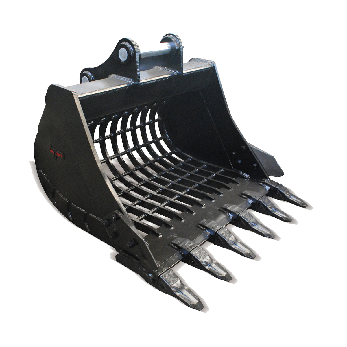 Impact brand sieve bucket attachment for excavators, designed for efficient sifting, sorting, and screening of materials. This heavy-duty bucket is ideal for separating rocks, debris, and other materials in construction and earthmoving projects. Also known as a sifting bucket, sorting bucket, or screening bucket, it enhances productivity and precision for operators across various excavation tasks.