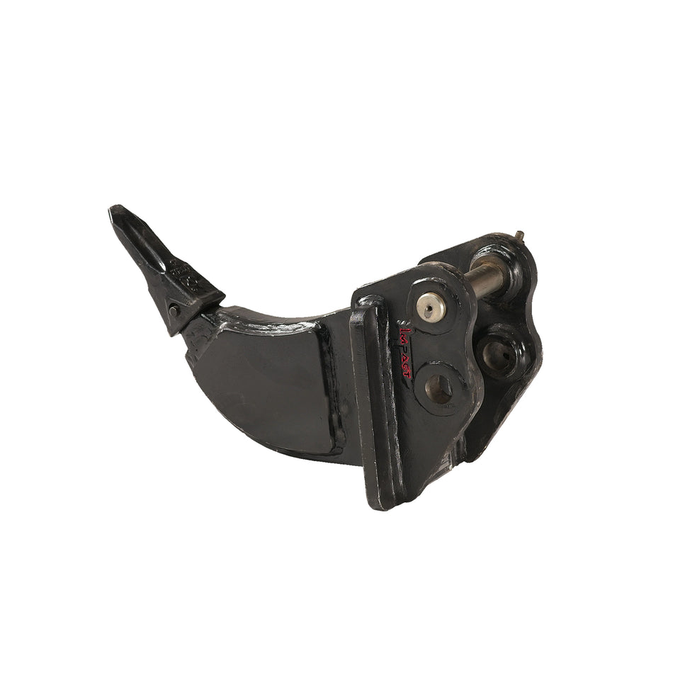 Impact brand excavator ripper attachment designed for breaking up tough soil, rocks, and other dense materials. This heavy-duty ripper is ideal for construction and excavation projects, providing powerful penetration and enhanced efficiency in challenging ground conditions.